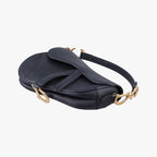 Dior Saddle Black Leather Shoulder Bag — view 4