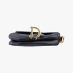 Dior Saddle Black Leather Shoulder Bag — view 3