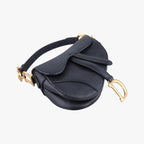 Dior Saddle Black Leather Shoulder Bag — view 5
