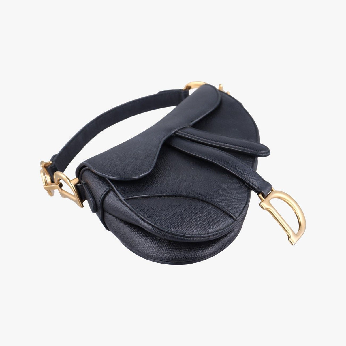 Dior Saddle Black Leather Shoulder Bag — view 5