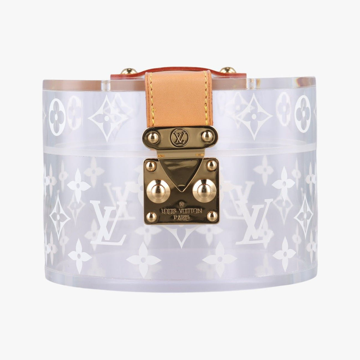Louis Vuitton Box Scott Transparent Monogram Plexiglas Clutch