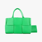 Bottega Veneta Medium the Arco Tote Bag Green Lambskin