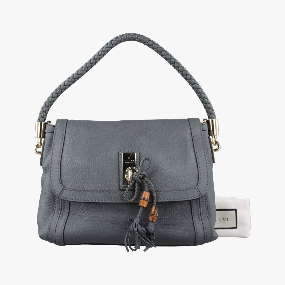 Gucci Bella Gray Leather