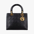 Dior Lady Black Lambskin Handbag
