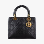 Dior Lady Black Lambskin Handbag
