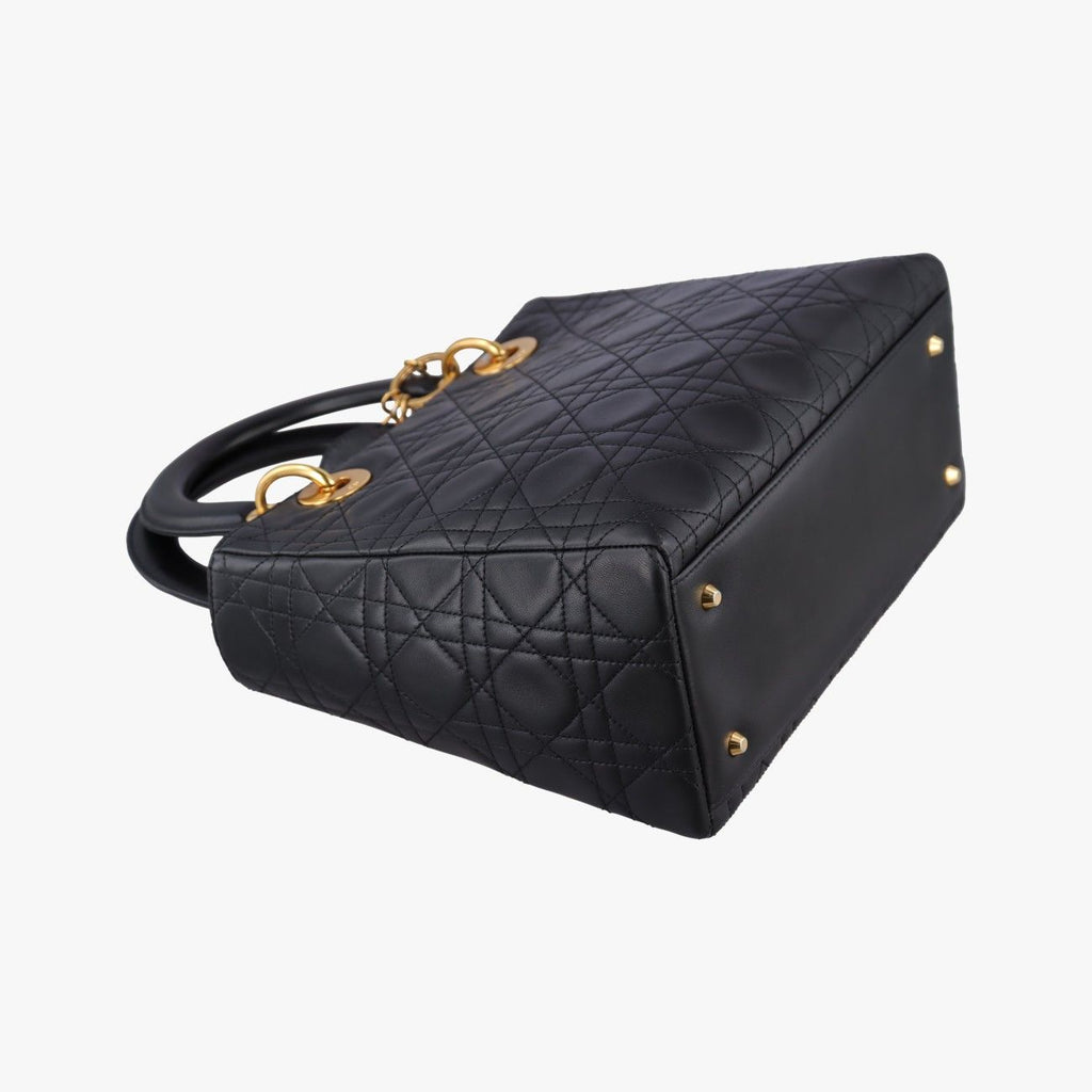 Dior Lady Black Lambskin Handbag — view 5