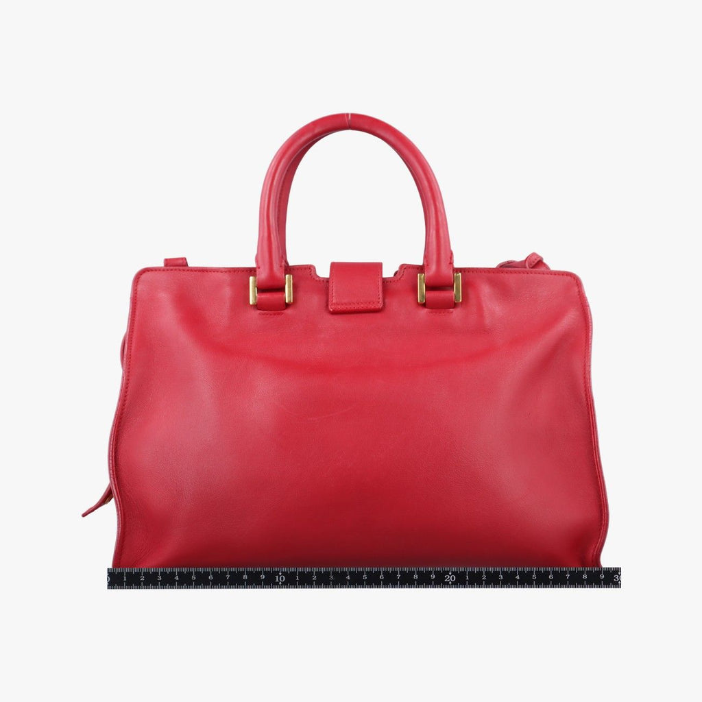 Saint Laurent Baby Cabas Red Leather — view 2