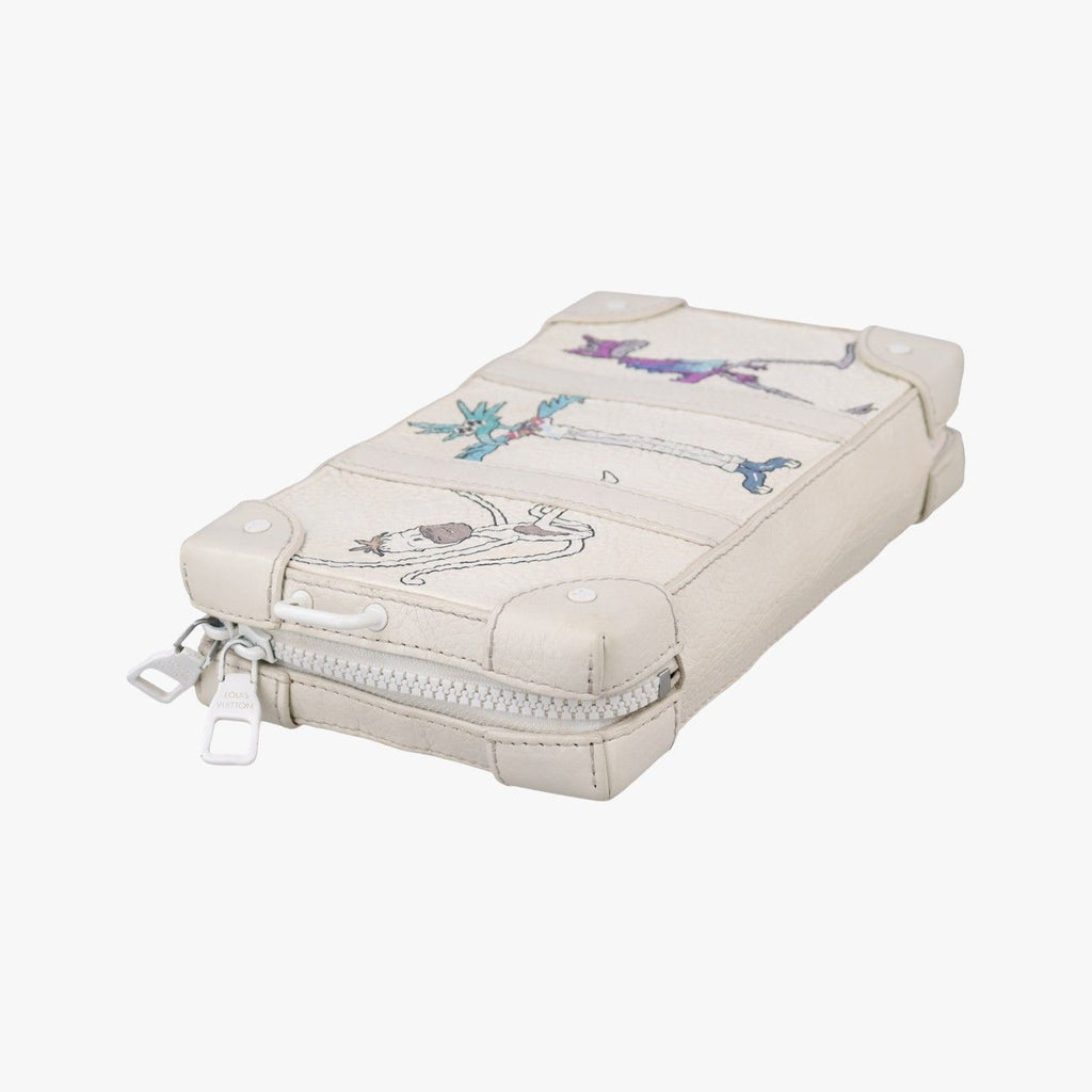 Louis Vuitton Soft Trunk LV Friend White Multicolor Monogram Taurillon — view 5