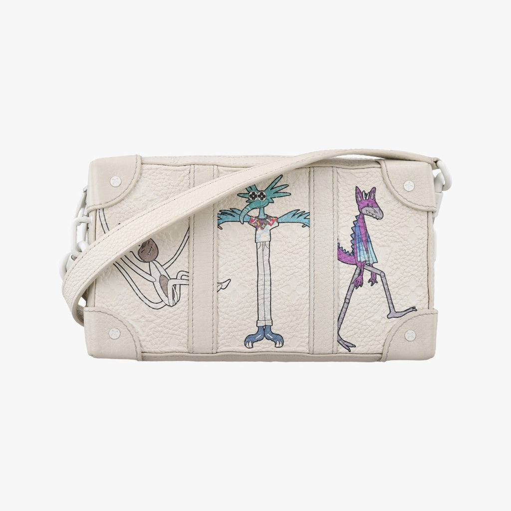 Louis Vuitton Soft Trunk LV Friend White Multicolor Monogram Taurillon