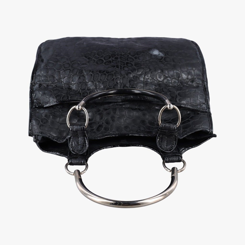 Dior 61 Hobo Black Leather Enamel — view 8
