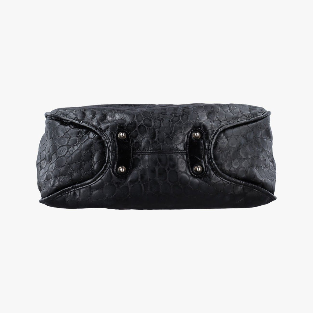 Dior 61 Hobo Black Leather Enamel — view 3