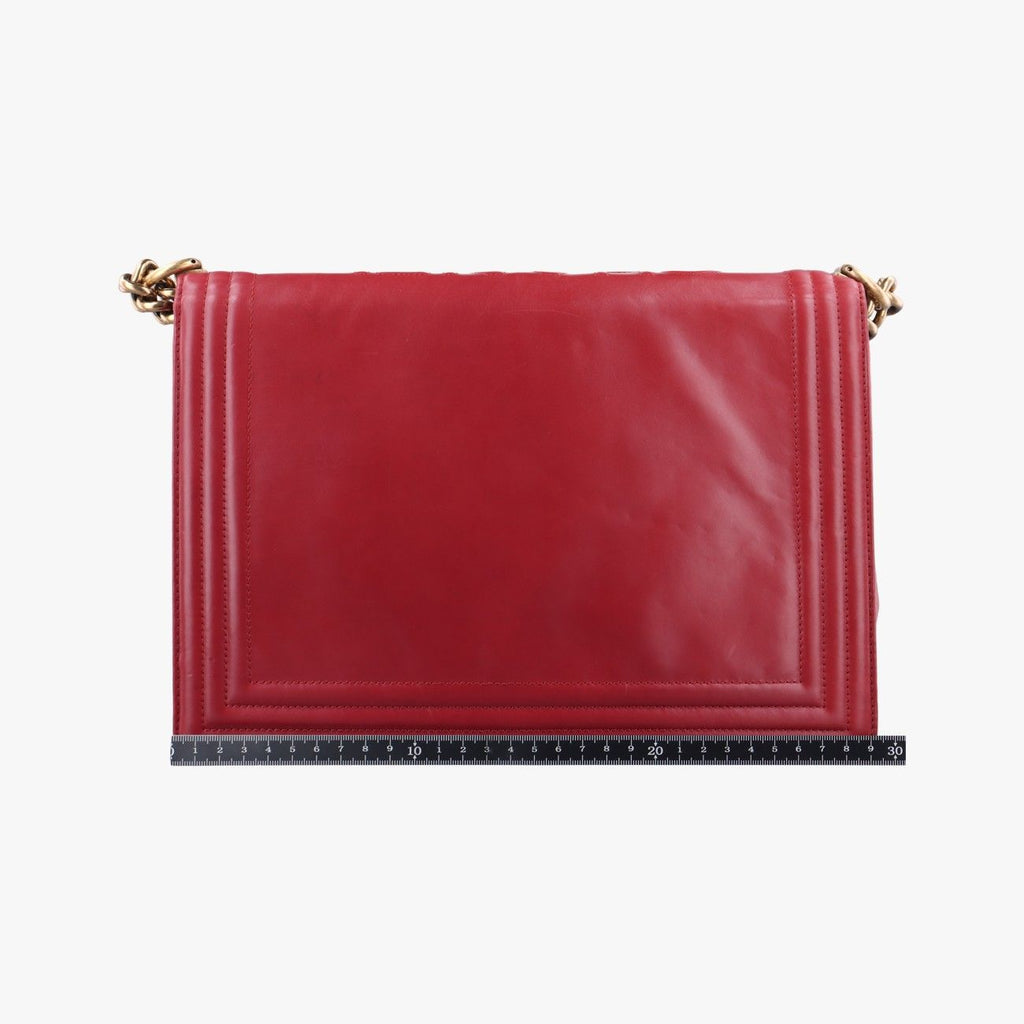 Chanel Boy Red Leather — view 2