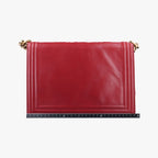 Chanel Boy Red Leather — view 2