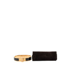 Hermes Charniere PM Bangle Bracelet Pink Gold Black Plated Enamel — view 6