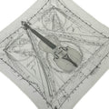 Hermes Scarf Carre 90 Greige la Musique Des Spheres Pleats Silk