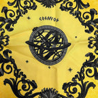 Hermes Scarf Petit Carre Yellow Orange Multi Cosmos Silk — view 4
