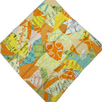 Hermes Scarf Carre 70 Yellow Orange Multi les Petits Papiers