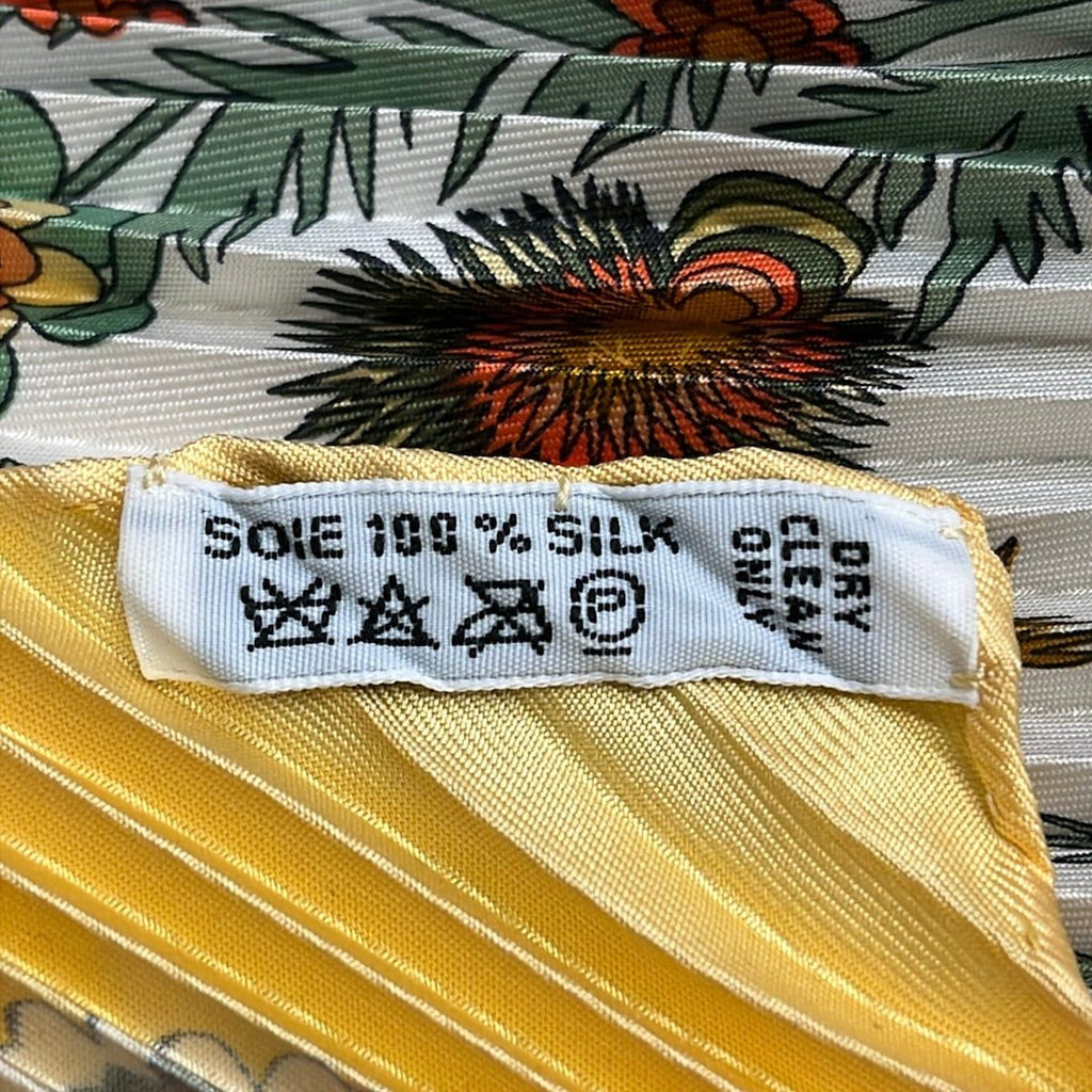 Hermes Scarf Carre Plisse Dark Yellow Multi D'ecoupages — view 3