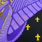 Hermes Scarf Carre 90 Black Navy Multi Selles Housse — view 5