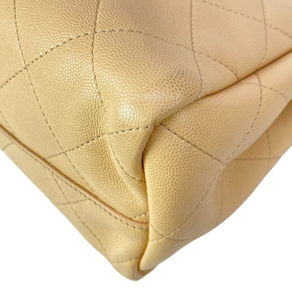 Chanel Shoulder Bag Beige Chain 2-Way Silver — view 8