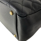 Chanel Tote Bag Reprint Chain Black Shoulder Gold — view 6