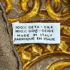 Chanel Scarf Brown Gold Chain Pattern Paisley — view 3
