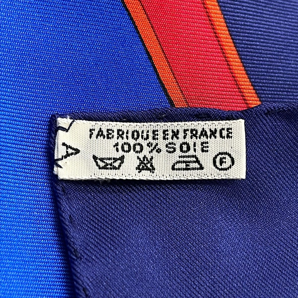 Hermes Scarf Carre 90 Blue Light Multi Carrousel — view 3