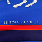 Hermes Scarf Carre 90 Blue Light Multi Carrousel — view 2