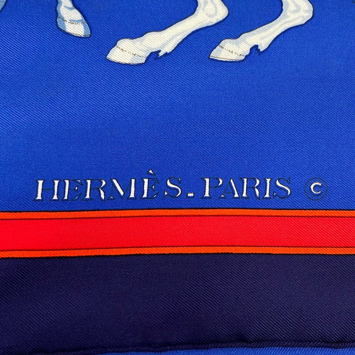 Hermes Scarf Carre 90 Blue Light Multi Carrousel — view 2