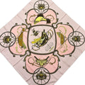 Hermes Scarf Carre 90 Pink Brown Multi Springs