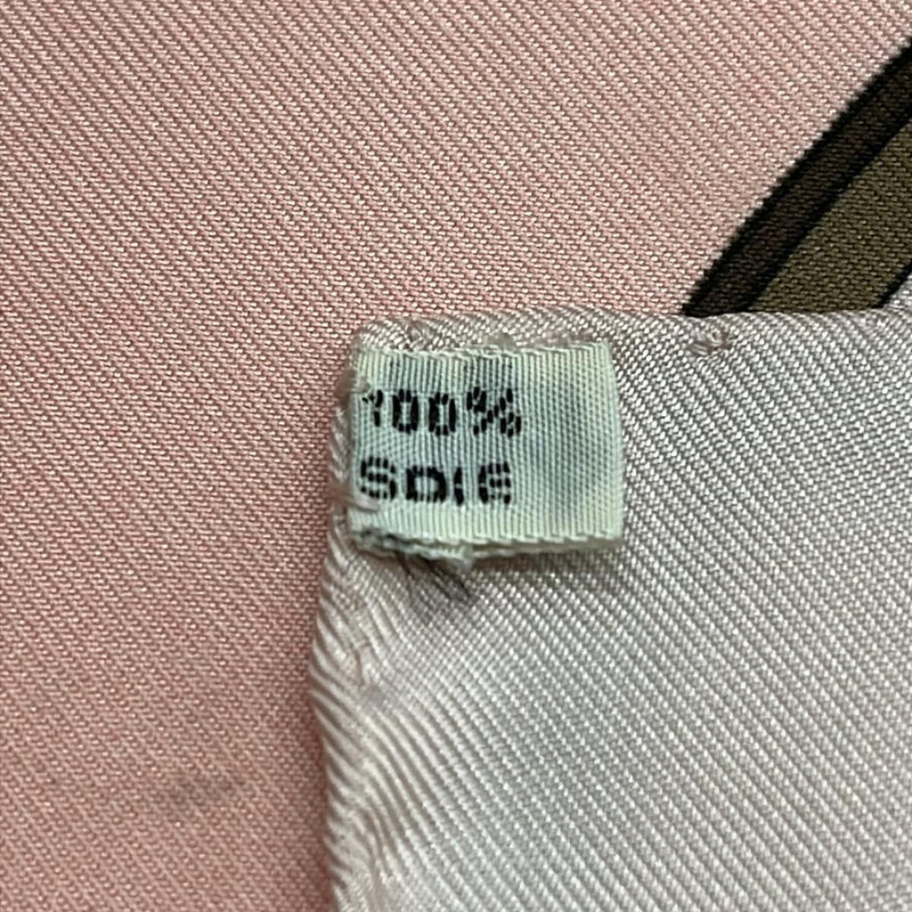 Hermes Scarf Carre 90 Pink Brown Multi Springs — view 3