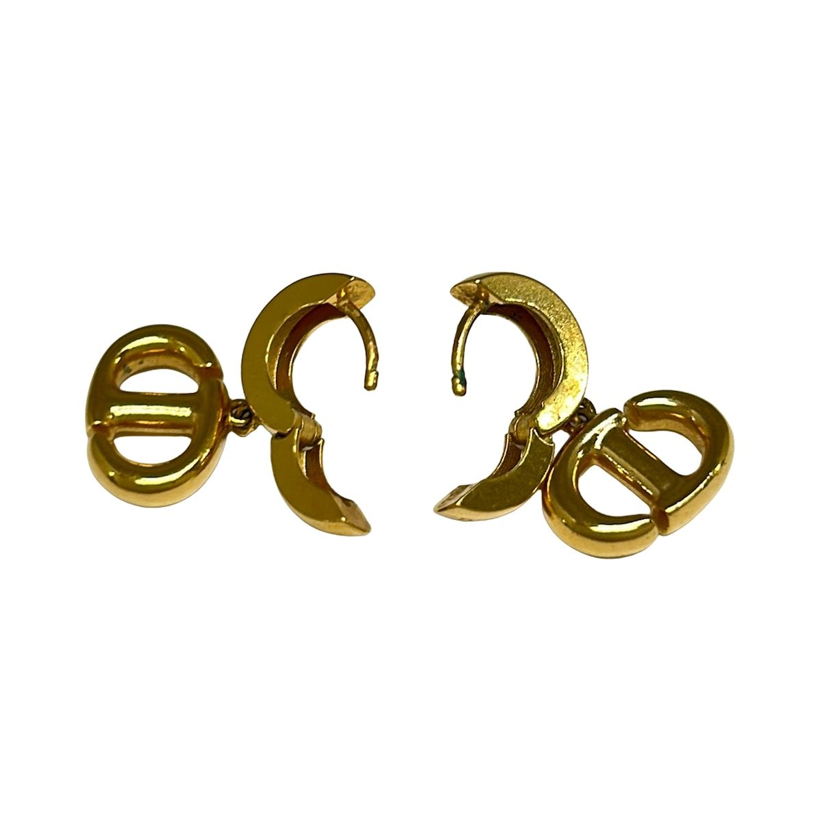 Dior Earrings Gold CD Motif — view 3