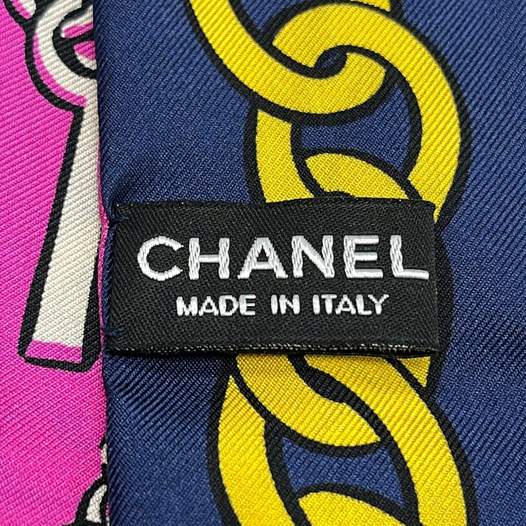 Chanel Scarf Purple Multi Ribbon — view 2