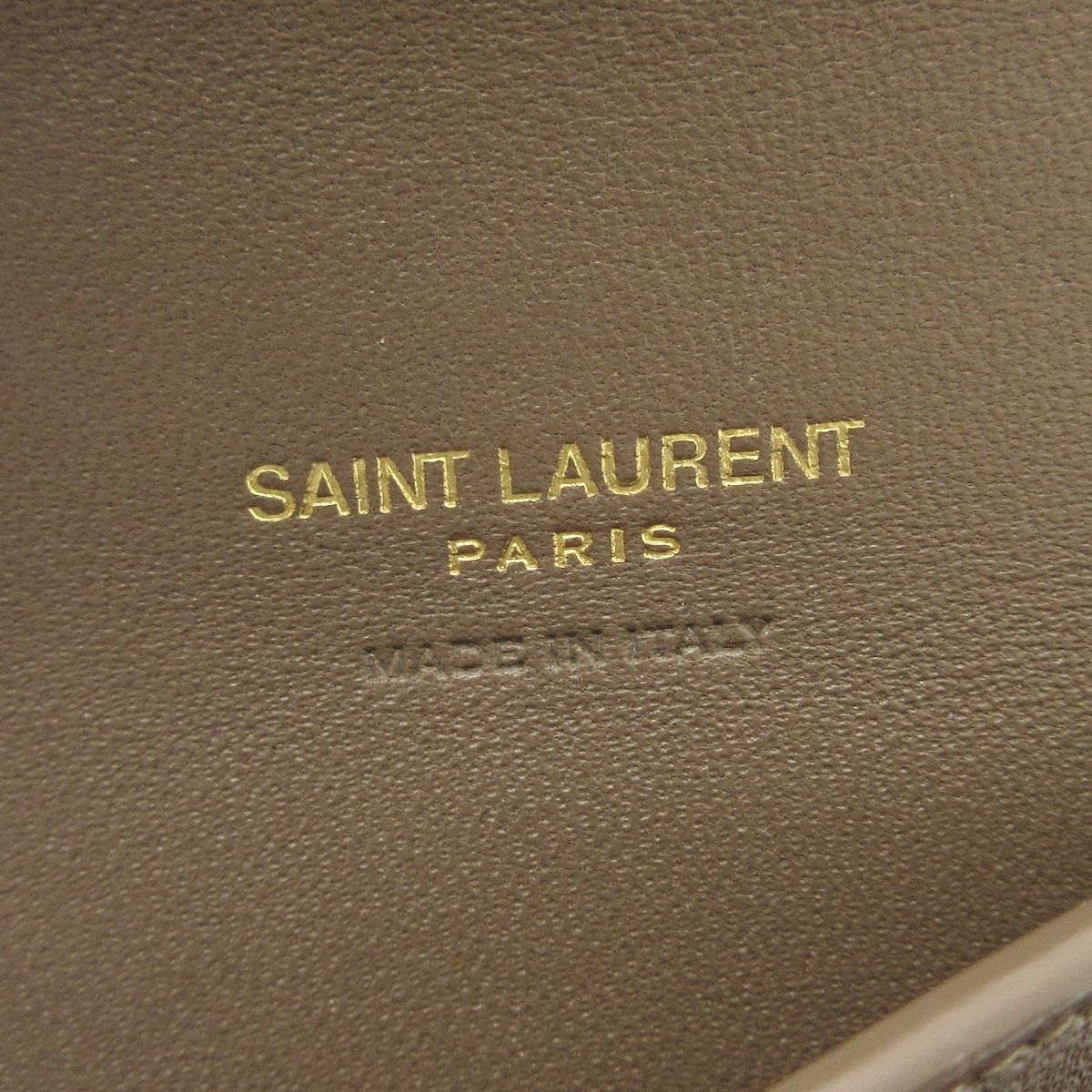 Saint Laurent Paris Trifold Wallet Cassandra Brown Leather — view 5