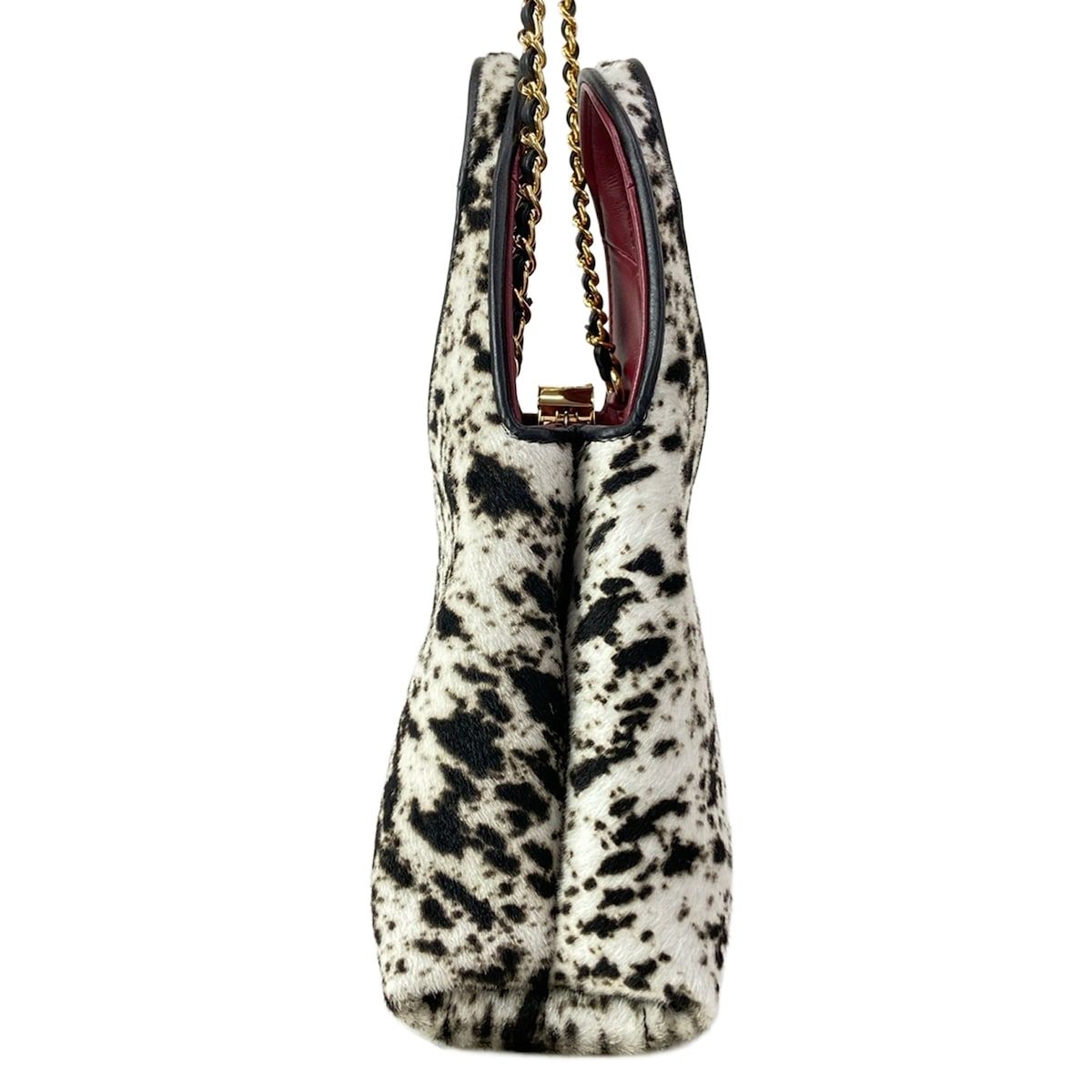 Chanel Shoulder Bag Small Shopping White Black — view 4