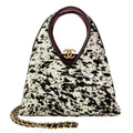 Chanel Shoulder Bag Small Shopping White Black