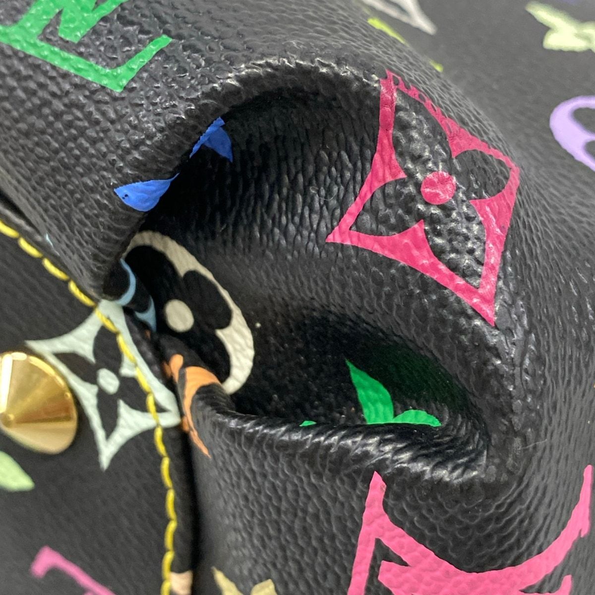 Louis Vuitton Shoulder Bag Monogram Multicolor Annie GM Noir — view 8