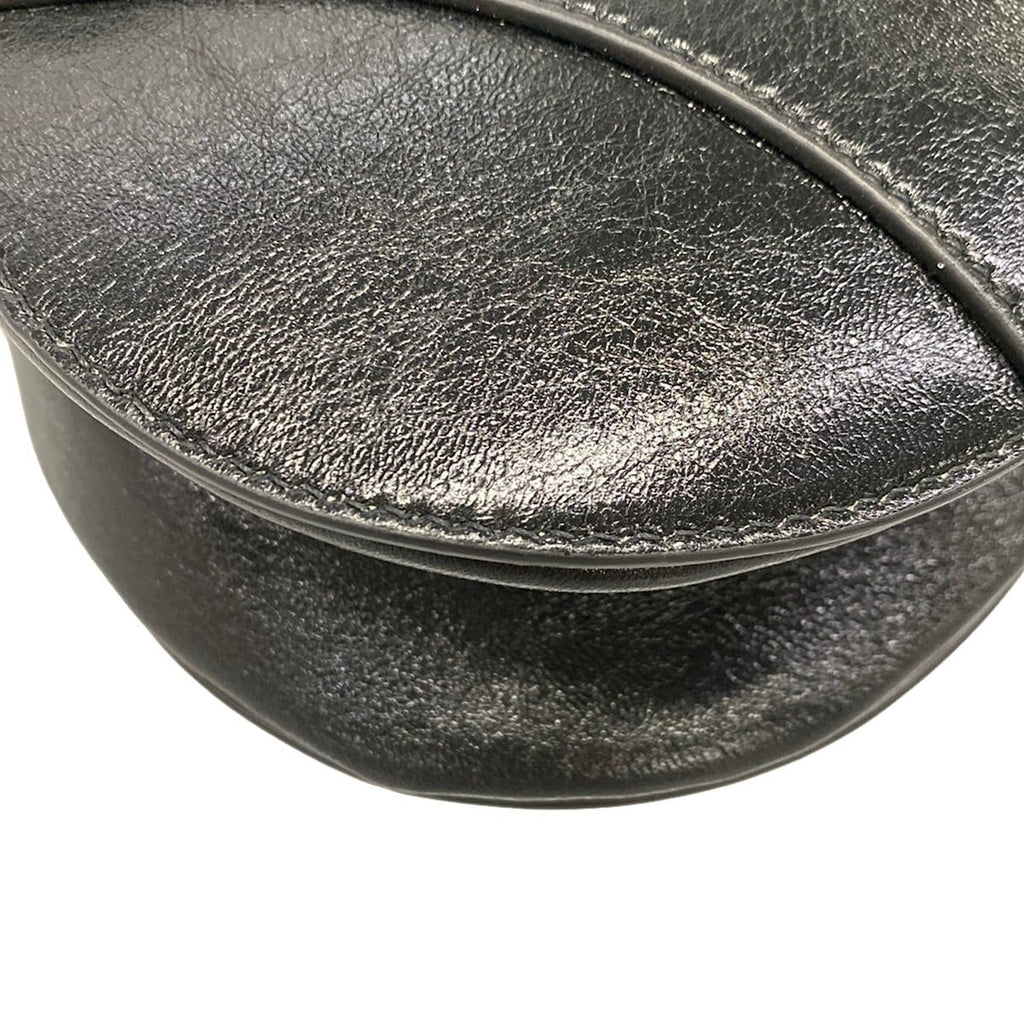 Dior Saddle Bag Black Leather — view 7