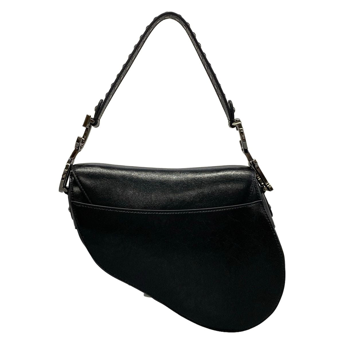 Dior Saddle Bag Black Leather — view 3