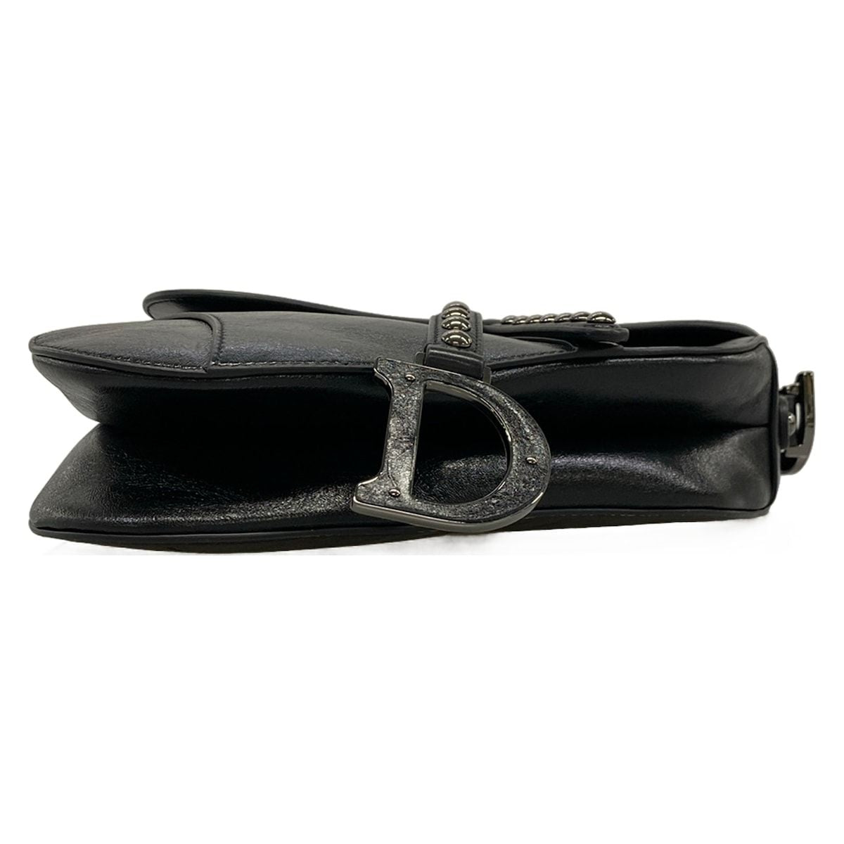 Dior Saddle Bag Black Leather — view 5