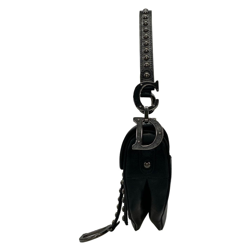 Dior Saddle Bag Black Leather — view 4