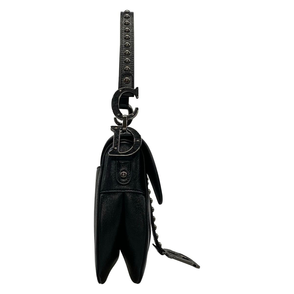 Dior Saddle Bag Black Leather — view 2