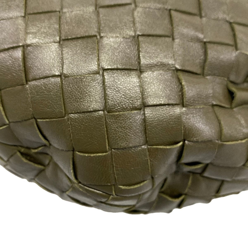 Bottega Veneta Handbag Small the Jodie Khaki Leather — view 8