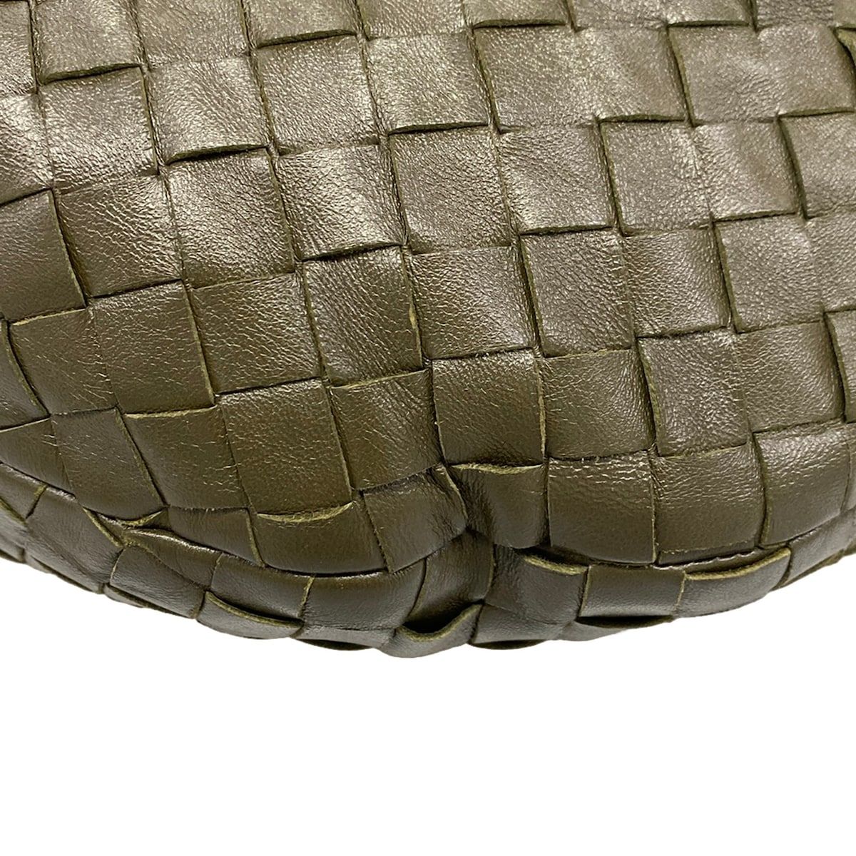 Bottega Veneta Handbag Small the Jodie Khaki Leather — view 6