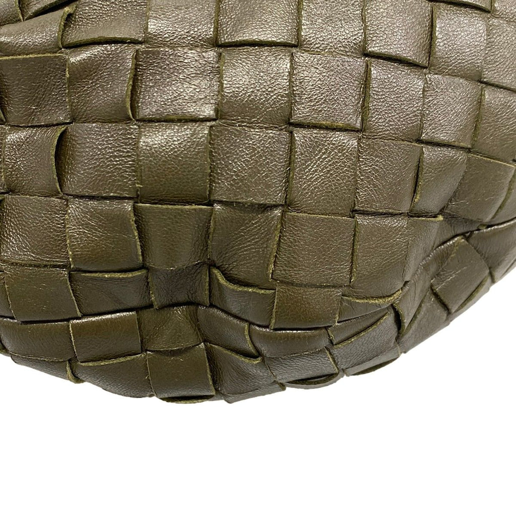 Bottega Veneta Handbag Small the Jodie Khaki Leather — view 7
