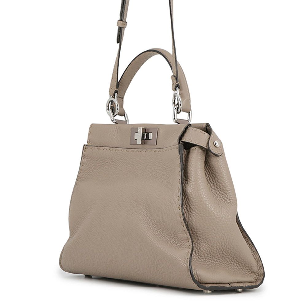 Fendi Selleria Peekaboo Leather Medium 2-Way Shoulder Bag — view 2