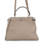Fendi Selleria Peekaboo Leather Medium 2-Way Shoulder Bag