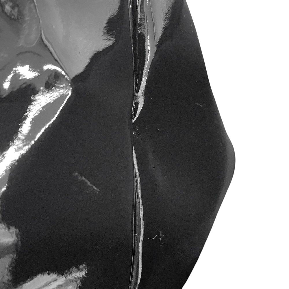 Saint Laurent Paris Tote Bag Logo Maxi Patent Leather Black — view 7