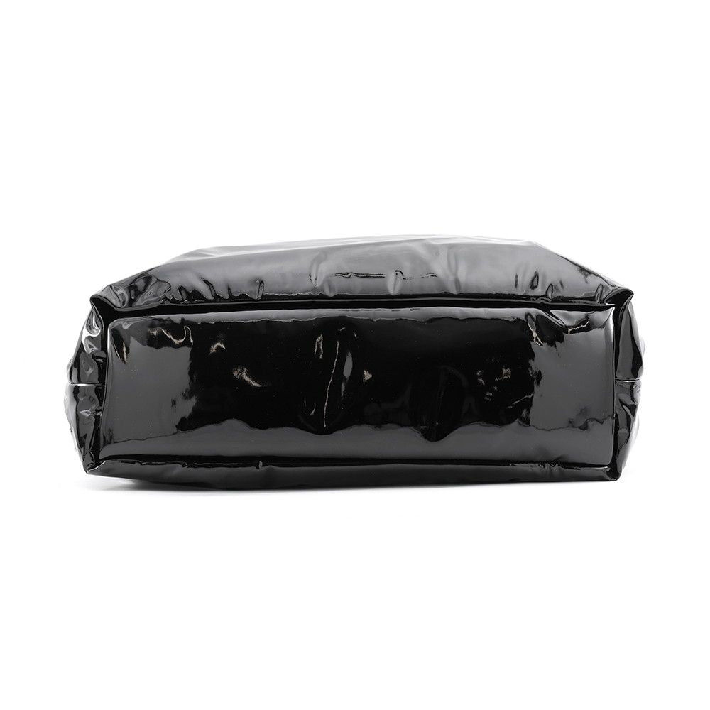 Saint Laurent Paris Tote Bag Logo Maxi Patent Leather Black — view 3