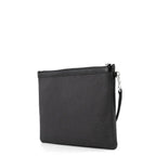 Saint Laurent Paris Clutch Rive Gauche Canvas Leather Black — view 2